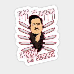 I want my scalps Sticker